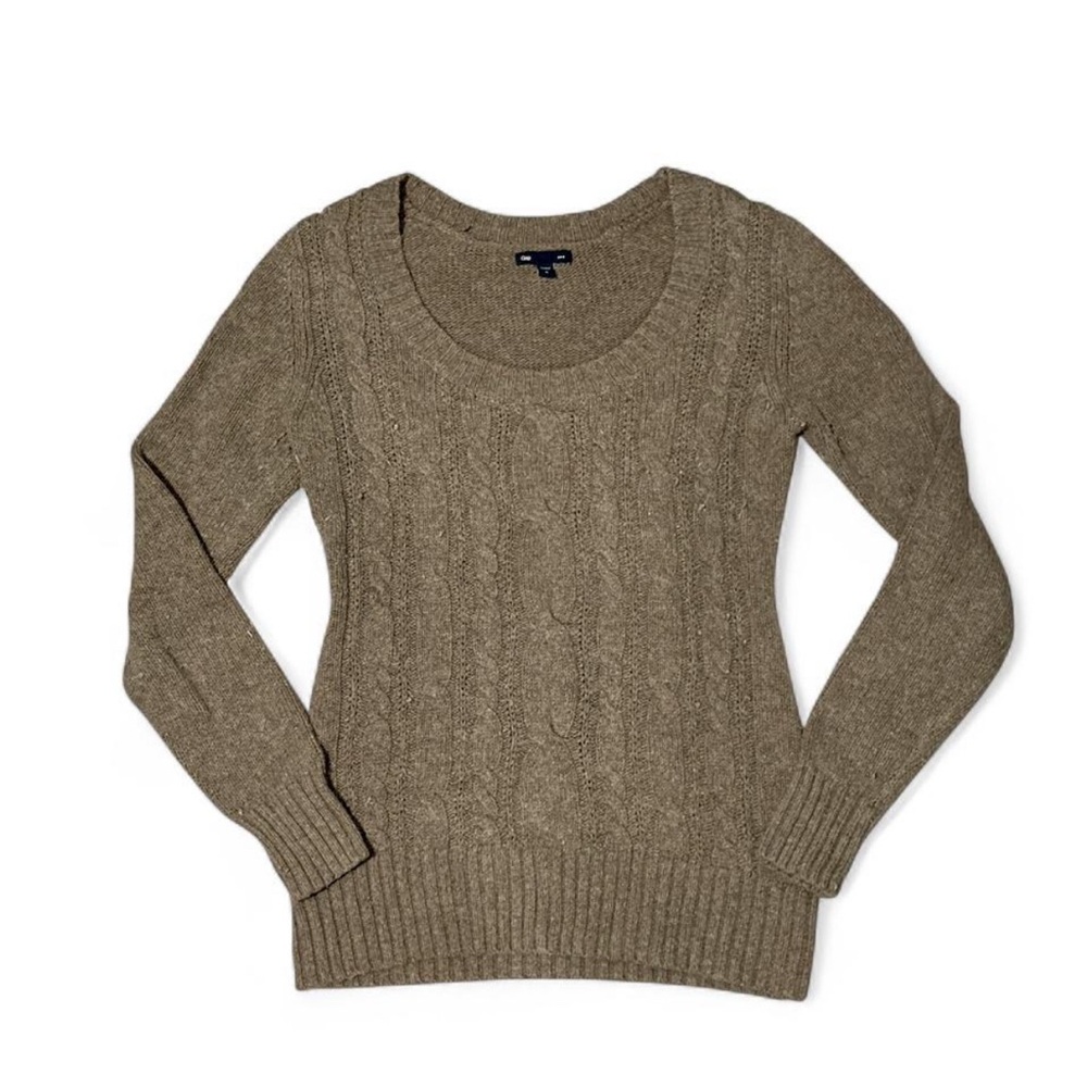 GAP Women's Cable Knit Sweater - Tan